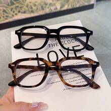 时尚男士复古方形镜框眼镜 办公工作眼镜 电脑眼镜