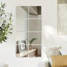 4/8/12pcs 3D Acrylic Mirror Wall Stickers, 2mm Thick Square Wall Sticker Set, Acrylic 3D Stereo Wall Hanging Mirror, Home Fitting Room Mirror, Home Gym Corridor Mirror Wall Decor, Room Decoration Sticker, Personalized Sticker, Wall Mirror, Home Decor, Bathroom Decor, Living Room Decor - 2mm - View 5