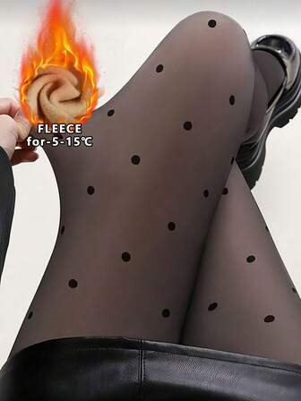 1pc 200g/80g Thickened Thermal Pantyhose Stockings For Women, High Elasticity, Translucent, High Waist, Leggings For Autumn And Winter