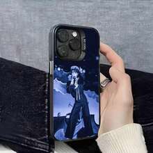Funda de teléfono C-Conan Grey Wishbone para 17,16,15,14,13,12,11,Pro,Max,Plus,E, cubierta negra IMD - Z5 - Ver 8
