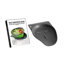Escurridor de Agua Plegable con Tabla de Drenaje, Raspador de Agua, Guía de Agua, Cesta Redonda de Plástico para Filtro de Agua para Lavar Frutas y Verduras - Guía de agua - Blanco - Embalaje en caja de color - Ver 9