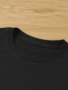 Bold Statement Graphic Expressing A Rebellious Anti Social Club Attitude With Striking Blue Crossedout Mark Symbol Women's 100% Cotton Tshirt - 黑色 - 查看 3