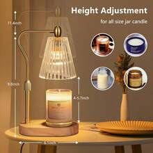 Candle Warmer Lamp With Timer And Dimmer Adjustable Height For Home Room Decor, Brithday Gifts For Women, Candle Warmer For Scented Jar Candles Mother's Day Gifts,Champagne - Champagne - View 5