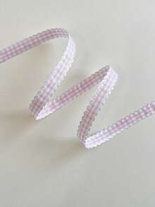 Ruy băng ren kẻ caro màu kẹo ngọt rộng 10 yard/1.5 cm, ruy băng trang trí họa tiết hoa, ruy băng dùng để làm bánh, đóng gói bánh, ruy băng gói quà màu Dopamine, ruy băng trang trí DIY. - Nhiều màu - Xem 14