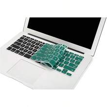 MOSISO Silicone Keyboard Cover Compatible With 13 Inch A1466 A1369 2010-2017&Compatible With Pro 13/15 Inch (With/Without Retina Display, 2015 Or Older Version), Black - Xanh lá cây công - Xem 5