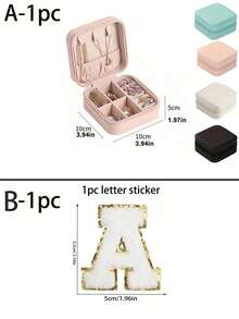 Mini Jewelry Storage Box, Portable Zipper Travel Jewelry Organizer, Women's Gift Box, Multi-Functional Jewelry Display Stand, Suitable For Rings, Pendants, Earrings, Necklaces, Etc. - Multicolor - View 8