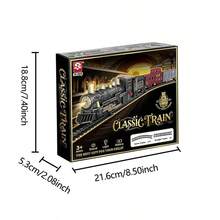 轨道音乐小火车，儿童电动轨道车玩具，复古迷你小火车，电动车玩具，新款小火车