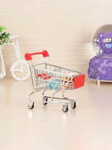 1 chiếc hộp lưu trữ xe đẩy mua sắm mini bằng thép không gỉ - hộp đựng sắp xếp hồ sơ và đồ dùng linh tinh hình chữ nhật - Nhiều màu - Xem 5