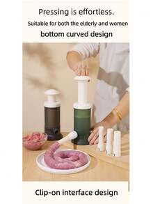 1pc Manual Sausage Stuffer, Sausage Maker Tool For Homemade Sausage, Salami, Shrimp Paste