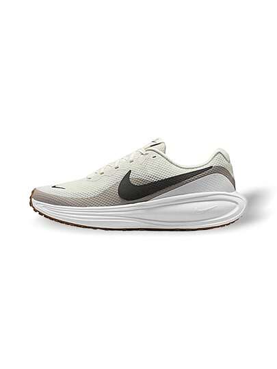 Nike Revolution 8 Men Running Shoes Breathable Sweat Absorption Versatile Logo Solid Good Elasticity Easy To Wash Sports Outdoor Running Daily School Off White Grey HJ9198-005