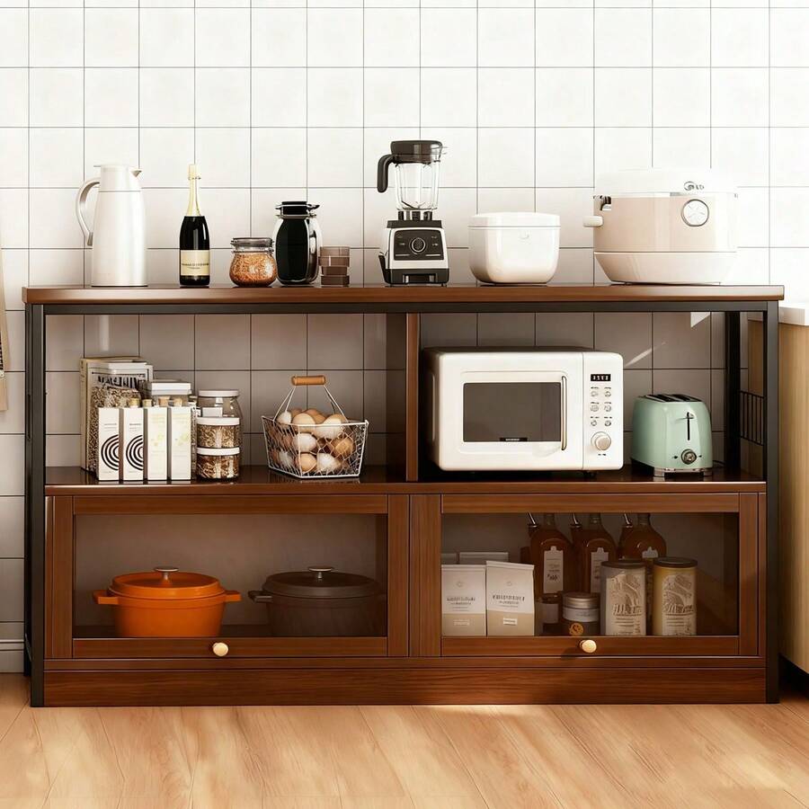 Armario De Cocina Bajo,moderno Y Minimalista Para Almacenaje - Multicolor - Ver 1