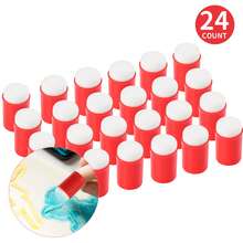 24 st svampklister för hantverk - Perfekt för att applicera bläck, krita, färg och mer - Applikator för schablonering, svampning och att skapa detaljerade effekter