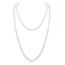 Set de 5 piezas de accesorios retro de los años 20 Charleston para mujeres: Collar de perlas falsas, aretes, guantes largos, tocado de plumas, adecuado para el disfraz de fiesta de Halloween de las mujeres - multicolor - Ver 3