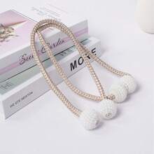 2/4pcs Curtain Tiebacks, For Securing Curtains, Furniture Decoration, Curtain Ties, Used In Bedrooms, Living Rooms, And Offices. - 香檳金 - 查看 2