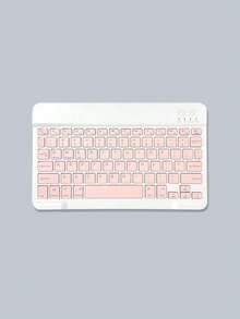 1 Pc10 Inch IPad Wireless Keyboard, Android Phone Keyboard, Laptop External Wireless Keyboard, Ultra-Thin Silent Office Keyboard, Portable Keyboard For External Use - Hồng - Xem 6