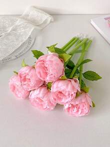 1 PC Creative Simulation Peony Flower Ballpoint Pen, Cute Flower Hand Account Pen For Girls, Student Gift Pen, Holiday Gift Pen - Multicolor - View 12