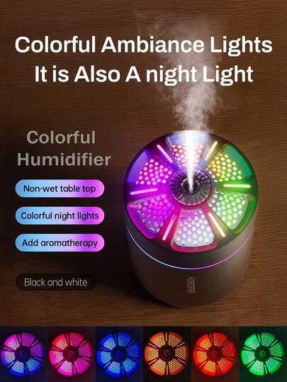 A Versatile 180ml Car Humidifier With Aroma Diffuser And LED Ambient Light. Ultrasonic Technology Ensures Quiet Operation, While Five Fragrance Options Freshen Any Space. Features Auto Shut-Off And USB Power-Ideal For Cars, Offices, Or Bedrooms. Available In Black And White, Perfect As A Gift In Multiple Set Combinations.