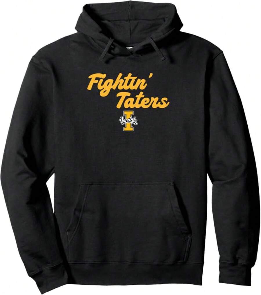 A Top Choice For Winter University Of Idaho Vandals Fightin' Taters Pullover Hoodie Long Sleeve Tops Women - màu đen - Xem 1