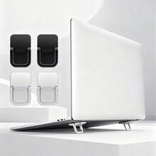 1个可折叠隐形笔记本电脑键盘支架 - 符合人体工学，纤薄便携，悬挂式通风散热，坚固防滑，适用于10-17英寸设备，美观的桌面节省空间配件