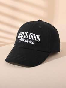 1pc Youth & Kids Cotton Baseball Cap - "GOD IS GOOD All The Time" Faith-Inspired Embroidered Hat, Adjustable Fit Back To School Casual Play Spiritual Growth Cap For Boys Girls - GOD IS GOOD All the Time - View 22