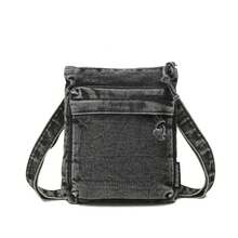 Stylish Denim Shoulder Bag For Women - 2025 New Design, Lightweight & Spacious, Crossbody Purse, Best Gift Idea - 黑色 - 查看 11