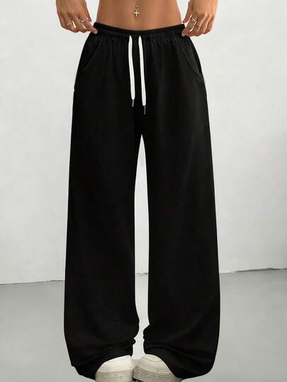 Women's Fashion Activewear Straight Leg Pants, Suitable For Running, Workout, Gym, Outdoor Travel, High Street, Breathable, All Season