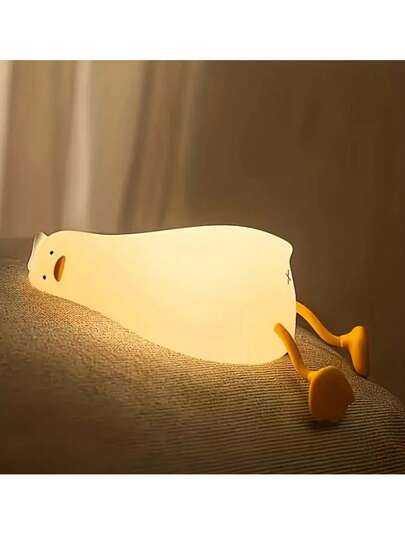 Đèn ngủ hình vịt dễ thương sạc USB, có thể điều chỉnh nhiệt độ màu và độ sáng, thích hợp để trang trí phòng ngủ, văn phòng hoặc nhiều phòng khác, cũng như làm quà tặng ngày lễ.