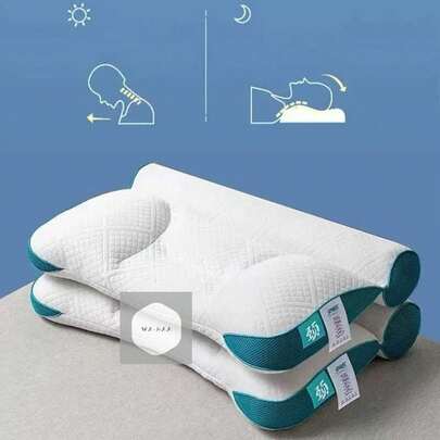 2 piazas Almohada de alta calidad que brinda apoyo para dormir(40*60cm) - Lavable a máquina, transpirable, suave y cómoda almohada para el cuello que proporciona comodidad y relajación óptimas - Ideal para dormir de lado y boca arriba, adecuada para todas las estaciones