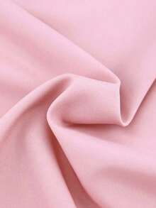 1pc Super Soft 4-Way Stretch Pink Spring Polyester Fabric, Clothing Lining Fabric For DIY Sewing - Pink - View 2