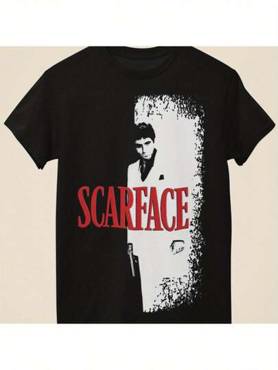 Camiseta gráfica de póster de película - Camiseta con cita de Tony Montana - Letras en negrita - Ropa clásica para fanáticos de películas - Ajuste unisex para hombres y mujeres - Ropa casual de calle para todas las estaciones - Coleccionable de memorabilia de película, camiseta, ropa con eslogan, ropa de cultura pop, camiseta con estampado en negrita, moda de ropa de calle, camiseta de manga corta, camiseta gráfica retro, camiseta duradera, camiseta impresa, para adultos