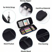 iDream365 Upgraded Hard Pencil Case Box - como en la foto - Ver 4
