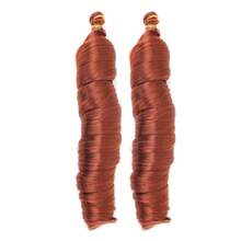 法式卷发辫子钩编假发 24英寸 2包 蓬松波浪卷曲钩编假发 预拉伸卷曲编织假发 女士接发 - 彩色 - 查看 25