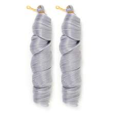 法式卷发辫子钩编假发 24英寸 2包 蓬松波浪卷曲钩编假发 预拉伸卷曲编织假发 女士接发 - 彩色 - 查看 32