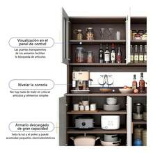 Gabinetes De Cocina 100x34x182 Cm Con Cajones Y Anaqueles - Gris Claro - Ver 5