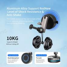 Giá đỡ hút chân không đa năng cho máy quay thể thao, tương thích với Hero 13/12/11/10/9/8/7/6/5/4/3 hoặc Osmo Action 6/5 Pro/4/3/360/Pocket 3/Nano hoặc X5/X4/X3/X2/Ace Pro/Ace Pro 2/Go3/Go3S/Go Ultra hoặc Akaso Brave 4/5/6/7/8 hoặc máy quay Campan ACT74/ACT100/D01/X30, có thể điều chỉnh, phù hợp với nhiều thiết bị, góc quay linh hoạt có thể tháo rời. - Nhiều màu - Xem 5