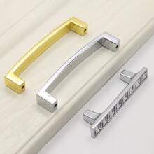 1pc Crystal Metal Pull Handle, Transparent Diamond Drawer Knob Dual Hole Gold Bright Chrome Fashion Handle, Suitable For Wine Cabinet, Furniture, Cabinet Drawers, Single Hole, Hole Spacing 16, 32, 64, 96, 128mm - Square Diamond Crystal Metal Handle - View 4