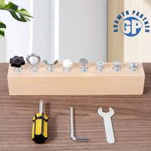 儿童益智玩具木制螺丝螺母拆卸忙碌板儿童手眼协调训练玩具