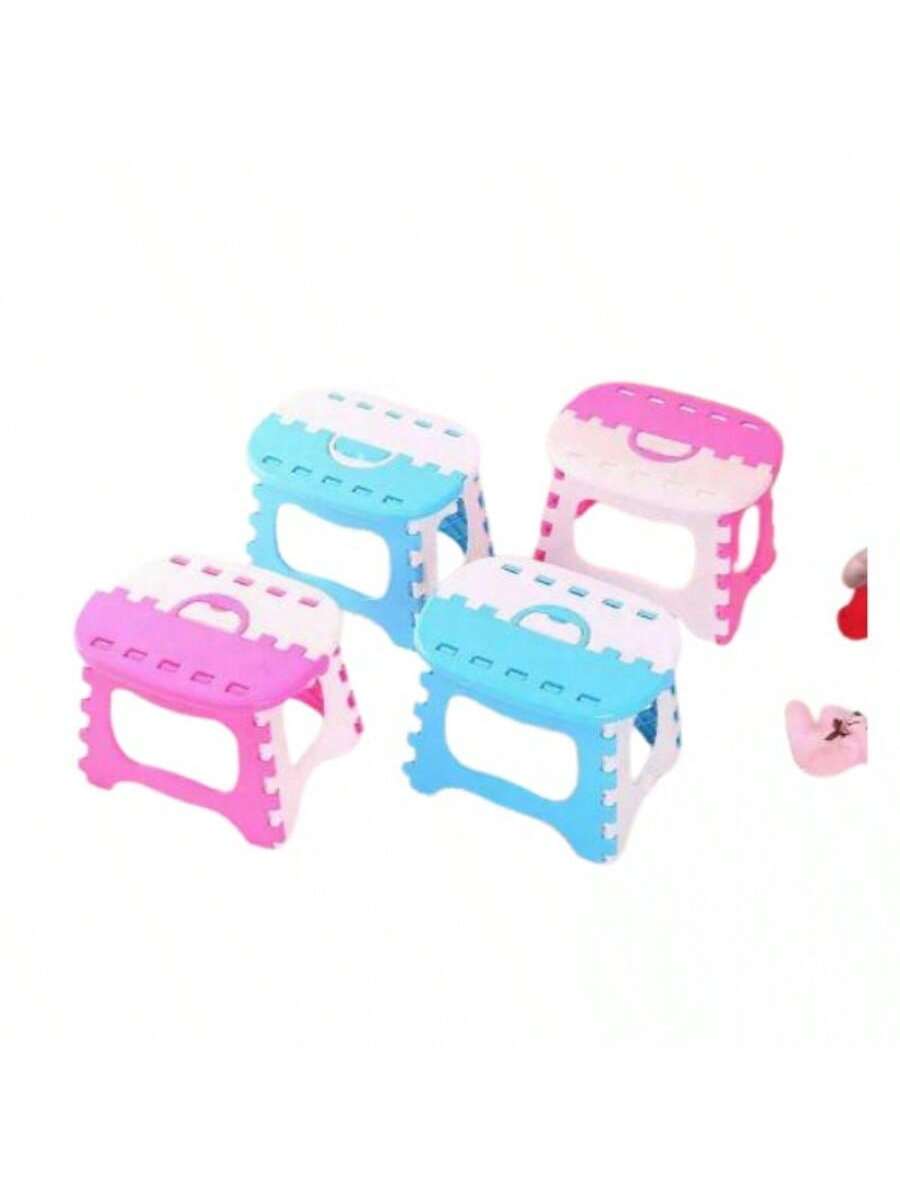 Taburete plegable para niños - Color Rosa/Azul