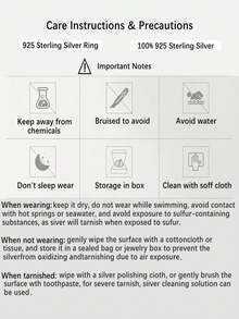 1枚100% 925纯银情侣结婚戒指，简约哑光男女通用订婚戒指，精致珠宝礼品，新娘配饰，情人节礼物 - 銀色 - 查看 12