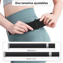 Cangurera Deportiva para Correr - Impermeable, Ajustable (2 Tallas), Botella de Agua 330ml Incluida - Para Running, Gimnasio, Senderio - M (Cintura 60-80 cm) - albaricoque - Ver 6