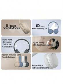 Sony WH-CH520 Wireless Bluetooth Headphones: Lightweight And Comfortable To Wear, Digital Sound Enhancement Engine For Clear Sound Quality, And A Versatile Retro Color Scheme. - Pink - View 6