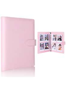 1 Set Premium Multifunctional A5 Photo Card Loose-Leaf Album, Fashionable Album Design, Compact & Durable, PU Leather Loose-Leaf Notebook Cover, Loose-Leaf Organizer Suitable For Daily Planning, Notes, Office Supplies, Card Collection - Multicolor - View 3