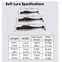Soft Lure TPE Floating Soft Lure T-Tail Soft Worm Soft Fish Bait Bionic Fish Bait Lure Fishing Soft Bait High Elasticity