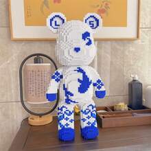 8000片白色小熊积木，蓝白瓷熊积木，DIY拼装玩具装饰，大型成人模型积木，是感恩节、圣诞节、万圣节、生日礼物、派对礼物、减压玩具的理想之选。 - 型號 - 查看 6