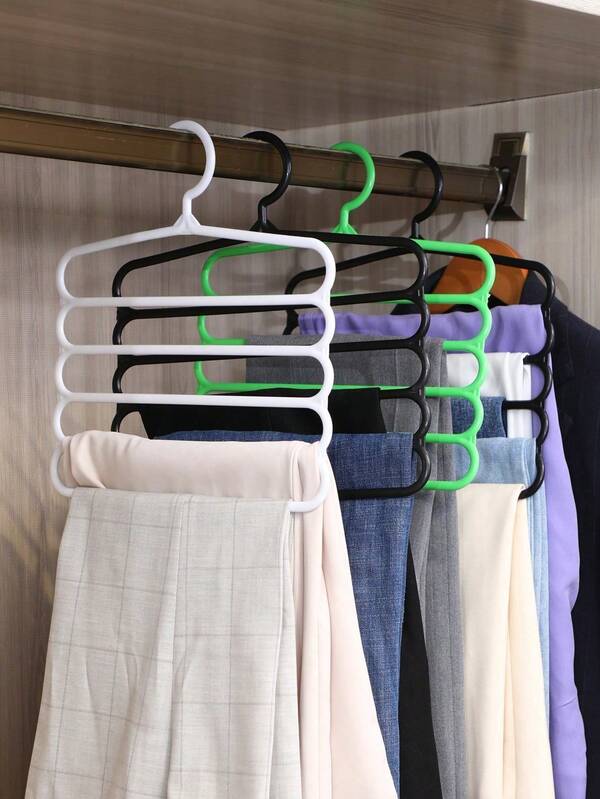 1pc Multi-Function Hanger That Keeps Pants And Scarves Organized, Premium Closet Organizer For Dorms And Home, Frame For Long-Lasting Use, Lightweight And Easy To Install, Reduces Clutter, Prevents Slips And Creases, Maximizes Closet Space, Ideal For Travel And Small Apartments