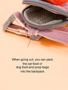 New Cat Backpack Travel Bag, Hands-Free Design, Fashionable Appearance. Adopts Zipper Safety Buckle Design To Effectively Protect Items Inside The Bag.