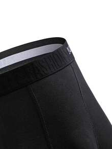 paquete de 3 calzoncillos tipo bóxer de algodón para hombres, transpirables y cómodos - Negro - Ver 9