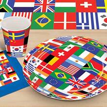 R-istle Banderas internaciona Platos de 2286  Multicolor Dinner - Varioscolores - Ver 6