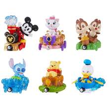 Miniso 1个随机发货的蒸汽火车玩具：造型独特，带有灯光和音效，采用耐用的ABS材料制成，适合儿童角色扮演/节日礼物 - 彩色 - 查看 9