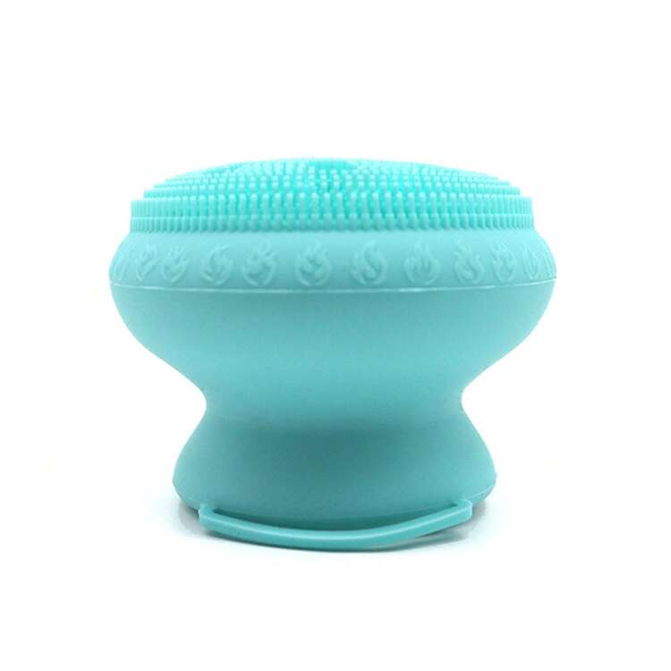 Cepillo de ducha de silicona, cepillo, cepillo de baño de silicona con esponja, cepillo de ducha de silicona - Verde - Añade 10